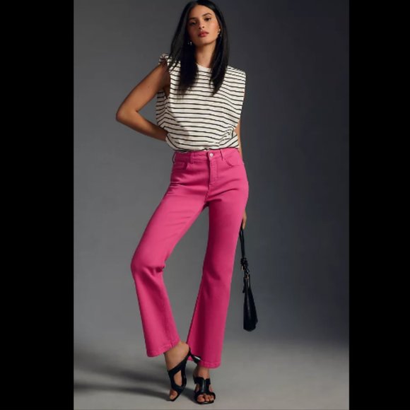 Brand New Pilcro The Yaya Mid-Rise Crop Glare Jeans - Picture 1 of 16